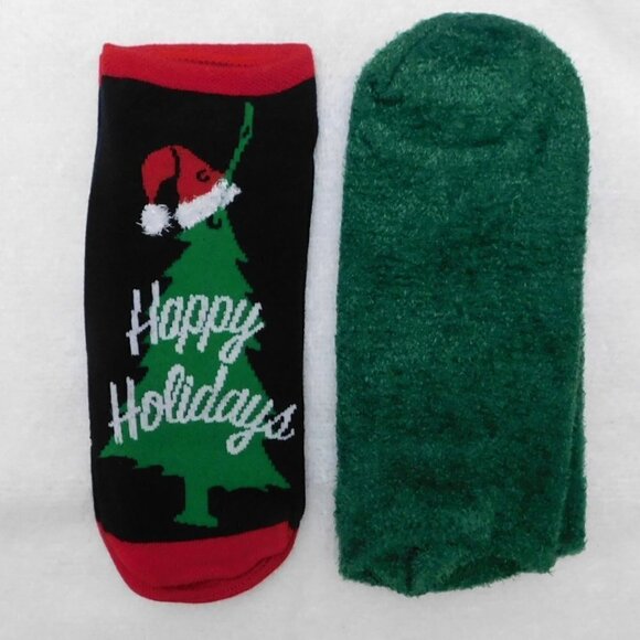 F129 HUE Christmas Tree Footsie Socks Gift Box - Picture 1 of 1